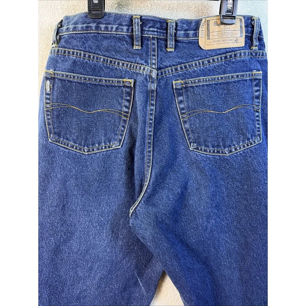 Pepe Jeans Original Pepe Betty Jeans Womens 31 Blue‎ High Rise Tapered Dark Wash